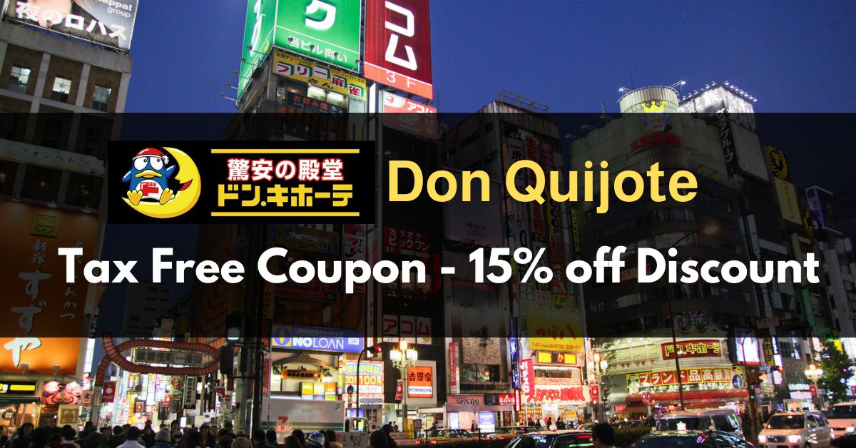 Donki TaxFree Coupon 2024 Japan Don Quijote